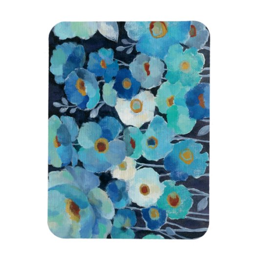 Indigo Flowers Magneet (Verticaal)