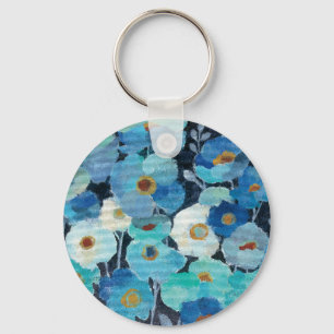 Indigo Flowers Sleutelhanger