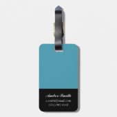 Indigo Frieze II, niet in reliëf Bagagelabel (Achterkant verticaal)