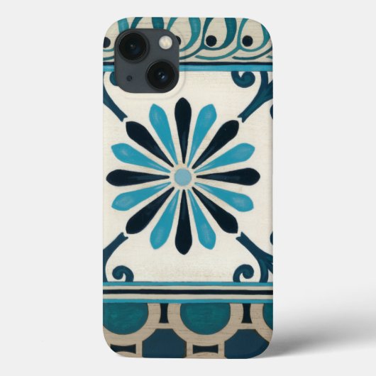 Indigo Frieze II, niet in reliëf Case-Mate iPhone Case (Achterkant)