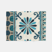 Indigo Frieze II, niet in reliëf Fleece Deken (Voorkant (Horizontaal))