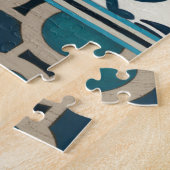 Indigo Frieze II, niet in reliëf Legpuzzel (Zijkant)