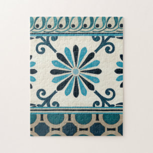 Indigo Frieze II, niet in reliëf Legpuzzel