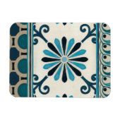 Indigo Frieze II, niet in reliëf Magneet (Horizontaal)