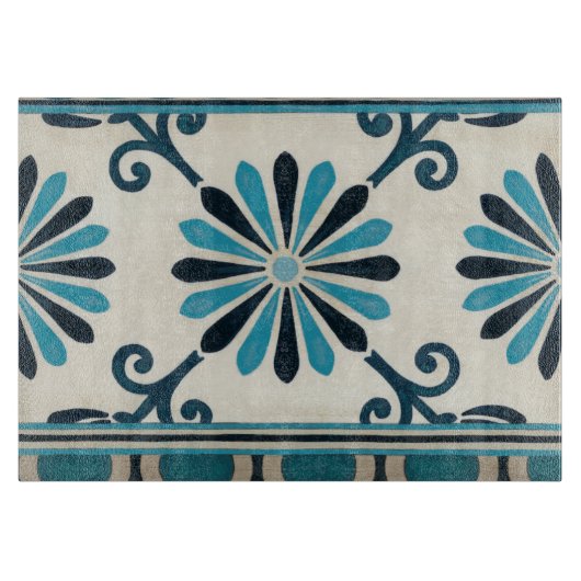 Indigo Frieze II, niet in reliëf Snijplank (Voorkant)