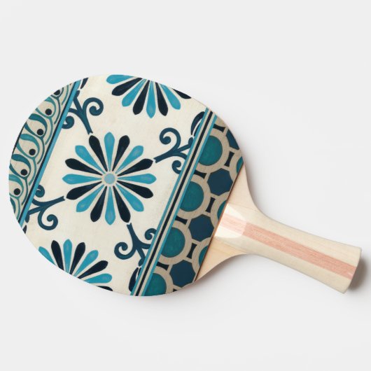 Indigo Frieze II, niet in reliëf Tafeltennisbatje (Zijkant)