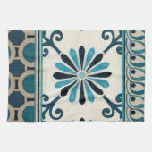 Indigo Frieze II, niet in reliëf Theedoek (Horizontaal)