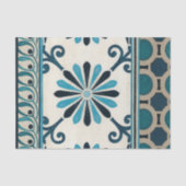 Indigo Frieze II, niet in reliëf Tissuepapier (Voorkant)