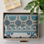 Indigo Frieze II, niet in reliëf Tissuepapier (Geschenk)