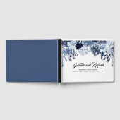 Indigo Garden Modern Floral Wedding Gastenboek (Volledig)