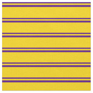 Indigo & Geel, gekleurd, gelaagd patroon Stof