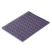 Indigo Gestikte Diamanten Notitieboek (Linkerzijde)