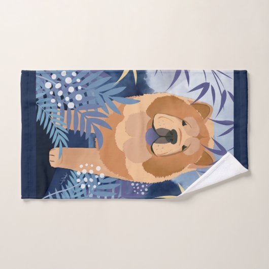 INDIGO gladde chow badhanddoek set Bad Handdoek (Handdoek)