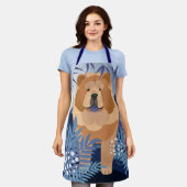 INDIGO gladde chow grooming chef-schort Schort (Gedragen)