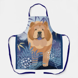 INDIGO gladde chow grooming chef-schort Schort