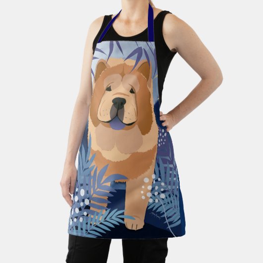 INDIGO gladde chow grooming chef-schort Schort (Insitu)