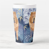 INDIGO gladde chow latte mok (Voorkant)