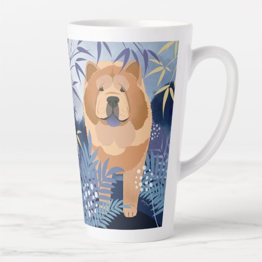 INDIGO gladde chow latte mok (Rechts)