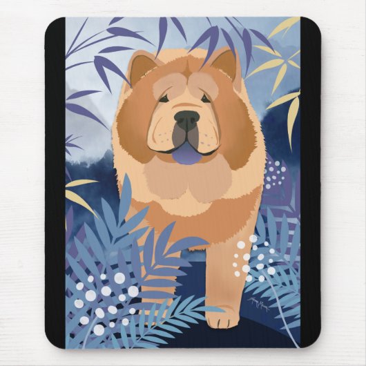 INDIGO gladde chow Mousepad Muismat (Voorkant)