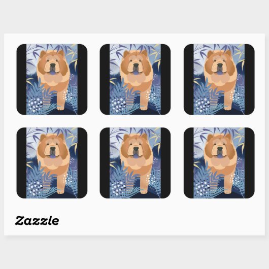 INDIGO gladde chow stickers (Vel)