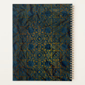 Indigo Gold Classic Elegant Damask Year Planner (Achterkant)