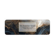 Indigo Goud Folie Agaat Retouradres