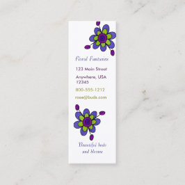Indigo & Green Fun Flowers Mini Visitekaartje