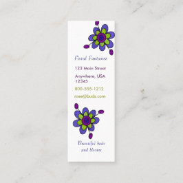 Indigo & Green Fun Flowers Mini Visitekaartje