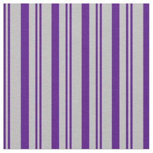 Indigo & grijs gekleurde lijnen/strips-patroon stof