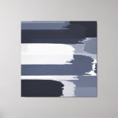 Indigo Grijze Blauwe Borstbedekking Canvas Afdruk (Voorkant)