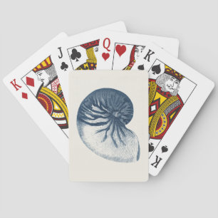 Indigo Haaienogen Zeeschelp Pokerkaarten