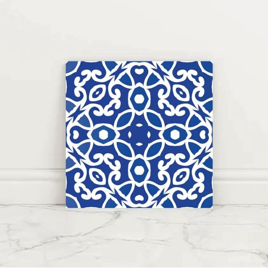 Indigo Heritage Classic Portuguese Geometric Tegeltje