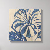 Indigo Hibiscus Canvas Afdruk (Voorkant)