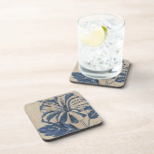 Indigo Hibiscus Drankjes Onderzetter (Rechterzijde)