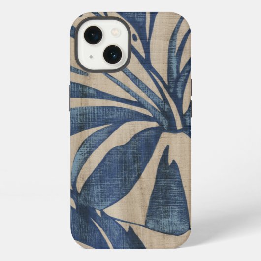 Indigo Hibiscus iPhone Hoesje (Achterkant)