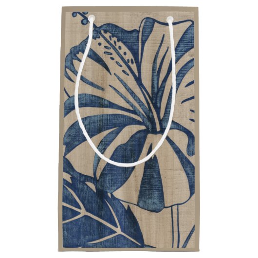 Indigo Hibiscus Klein Cadeauzakje (Voorkant)