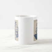 Indigo Hibiscus Koffiemok (Center)