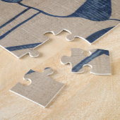 Indigo Hibiscus Legpuzzel (Zijkant)