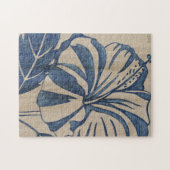 Indigo Hibiscus Legpuzzel (Horizontaal)