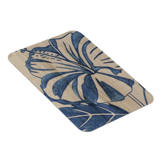 Indigo Hibiscus Magneet (Rechterzijde)