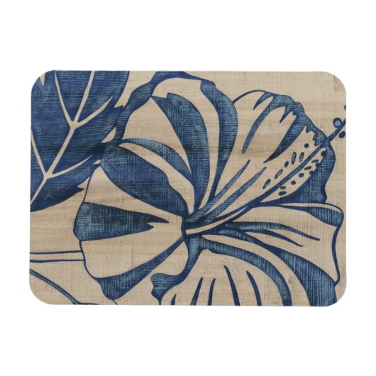 Indigo Hibiscus Magneet (Horizontaal)