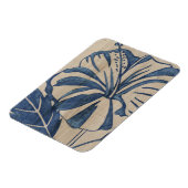 Indigo Hibiscus Magneet (Linkerzijde)