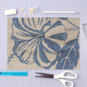 Indigo Hibiscus Tissuepapier (Craft)