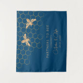 Indigo & Honeycomb Bodemweduwenkast Wandkleed (Voorkant)