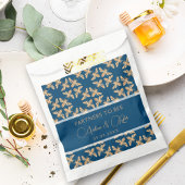 Indigo & Honeycomb Golden Bee Wedding Shower Bedankzakje
