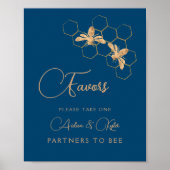 Indigo & Honeycomb Weddenschappen Poster (Voorkant)