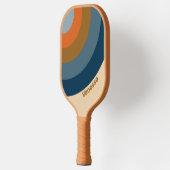 Indigo Horizon Cirkel Streep met Naam Pickleball Paddle (Links)