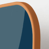 Indigo Horizon Cirkel Streep met Naam Pickleball Paddle (Links Detail)