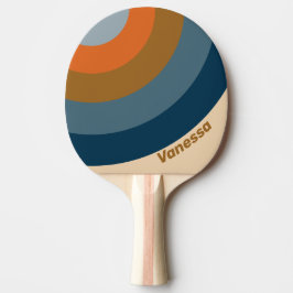 Indigo Horizon Cirkel Streep met Naam Tafeltennisbatje