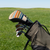 Indigo Horizon Over Strepen met Naam Golfheadcover (Insitu)